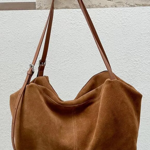 Elegant Indie Women’s Suede Premium Leather Shoulder Bag - Picture 5 of 8